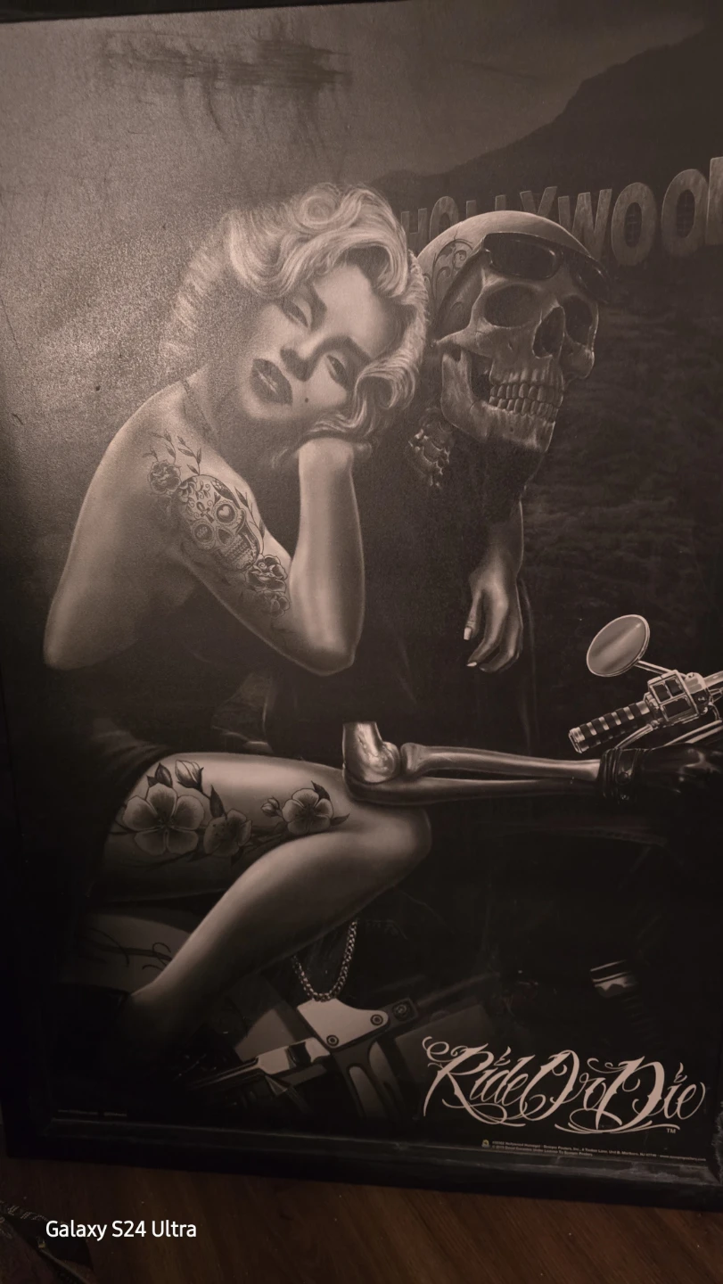 Ride or Die Marilyn Monroe Art Print for set of two