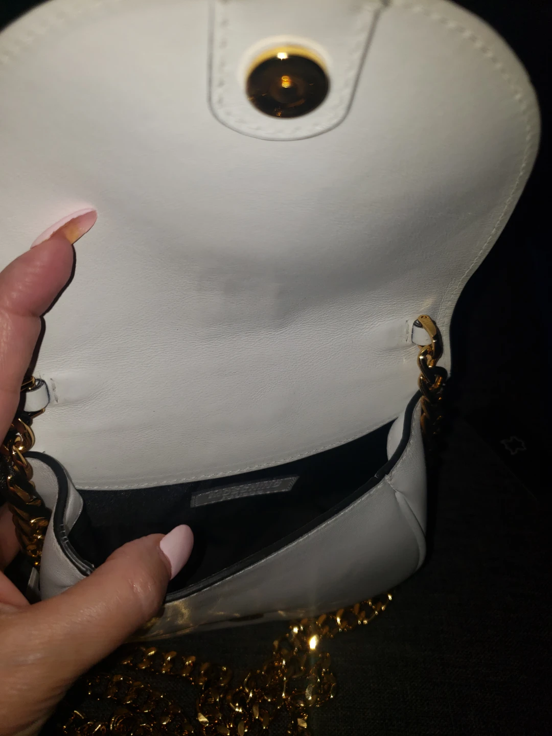 Moschino Couture White Leather Shoulder Bag - photo 4