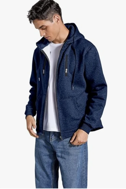 NEW!   Men's Zipped Hoody - photo 2