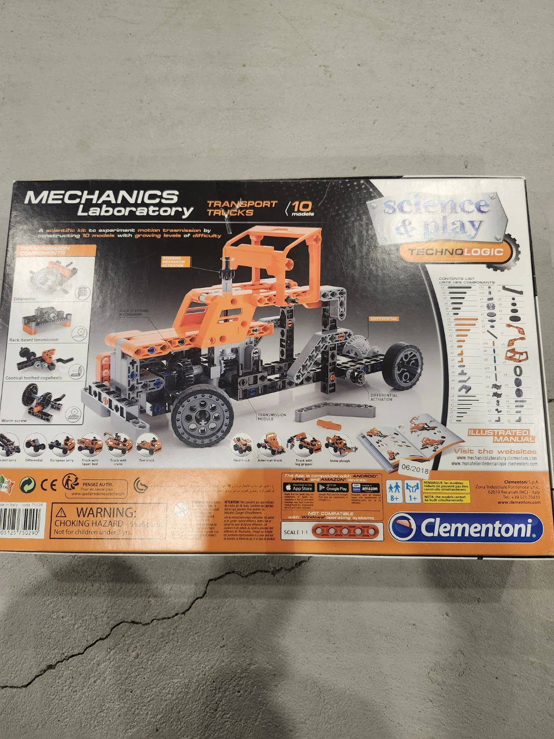 Clementoni Mechanics Laboratory Transport Trucks STEM Kit