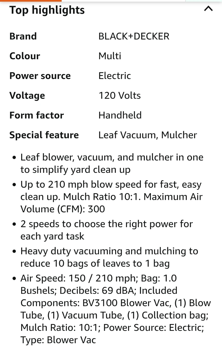 BLACK+DECKER 3-in-1 Electric Leaf Blower, Leaf Vacuum, Mulcher - photo 4