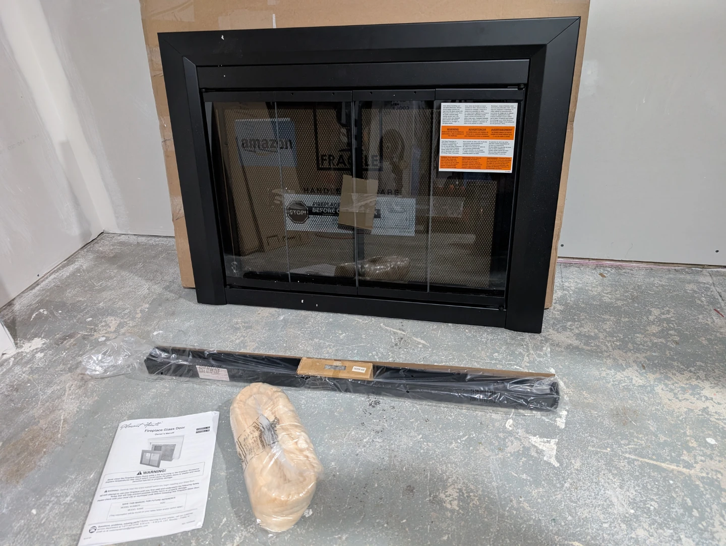 Brand New Clairmont Small Fireplace Glass Door For Sale - photo 3