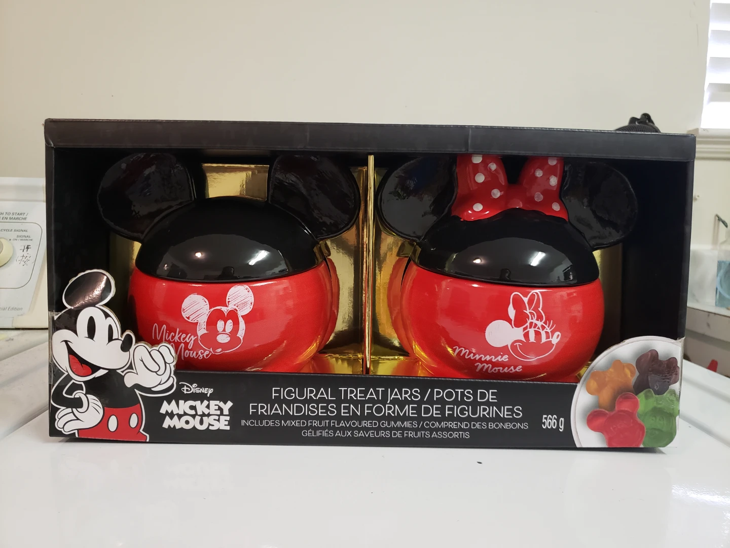 Disney Mickey & Minnie Mouse Figural Treat Jars