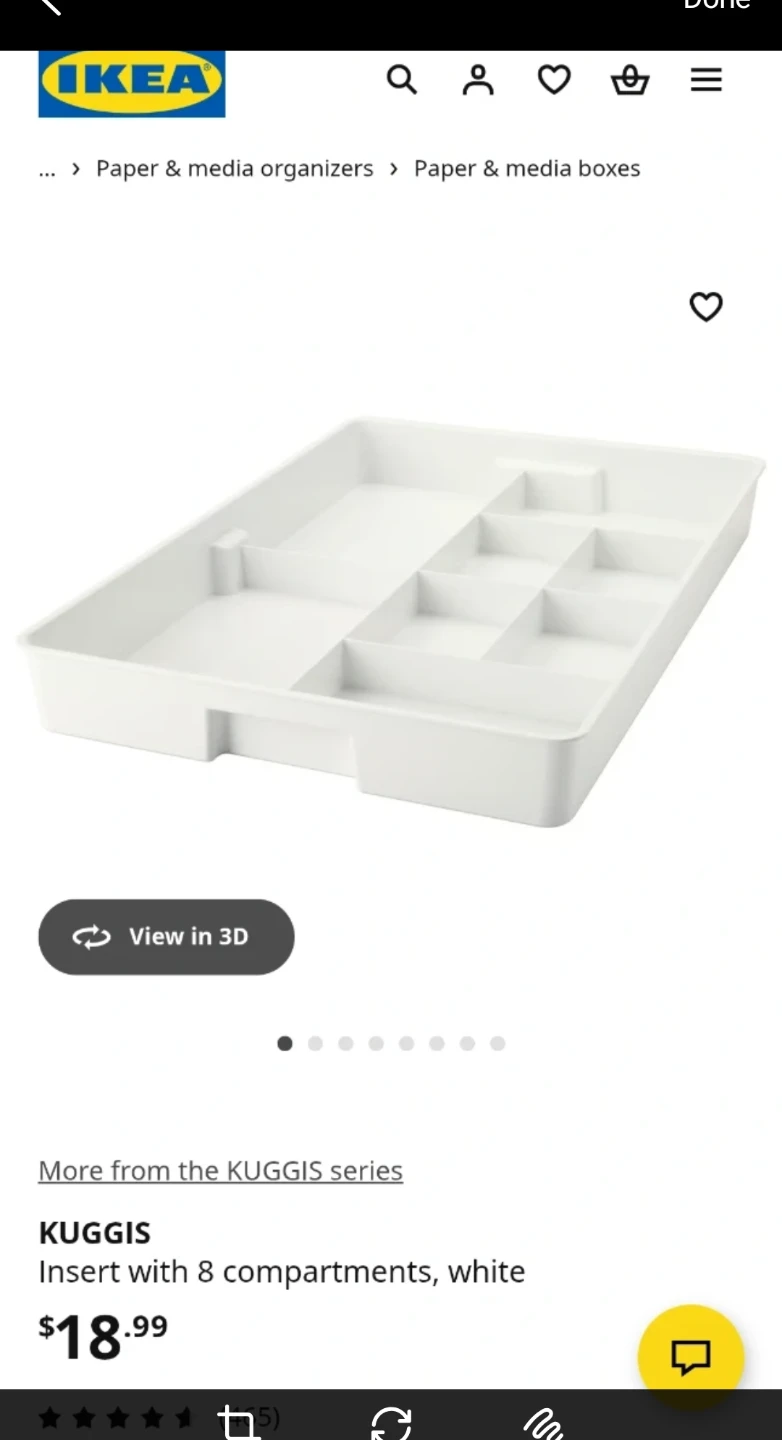IKEA KUGGIS Organizer