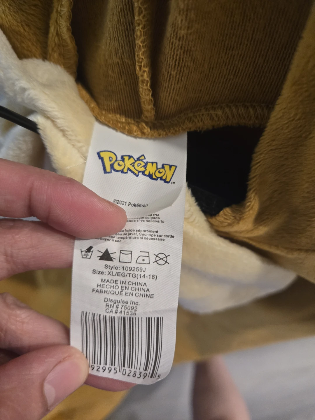 Pokemon Eevee Costume Jumpsuit - photo 5