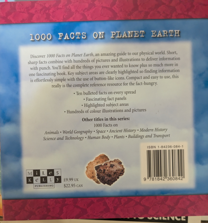🏆 BRAND NEW  " Earth Dynamics"  & "1000 Facts on Planet Earth" - photo 2