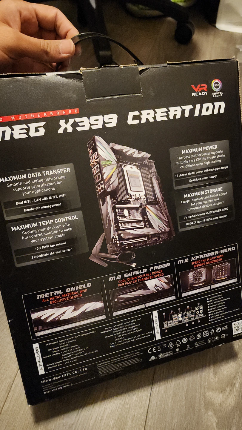 MSI MEG X399 AMD THREADRIPPER Gaming/Workstation Motherboard - photo 2