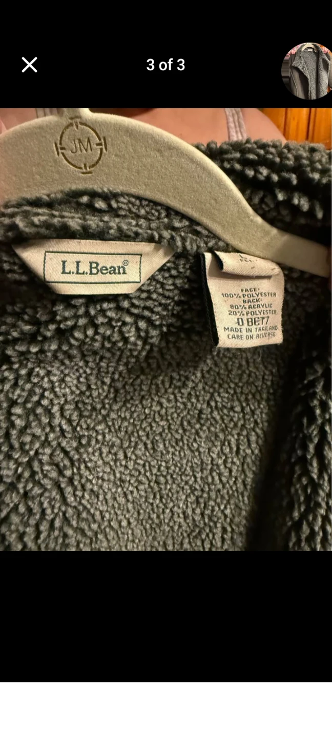 L.L. Bean Sherpa Lined Jacket - Olive Green - photo 5