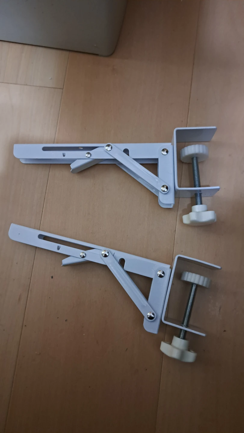 White Folding Shelf Brackets - Set of 2 🏆