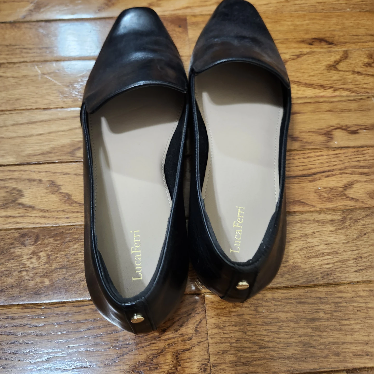 Luca Ferri Black Loafers - Size 10 - photo 3