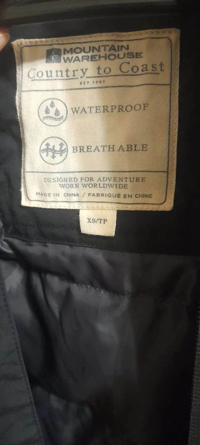 Mountain Warehouse Black Waterproof Parka Jacket XS - photo 2