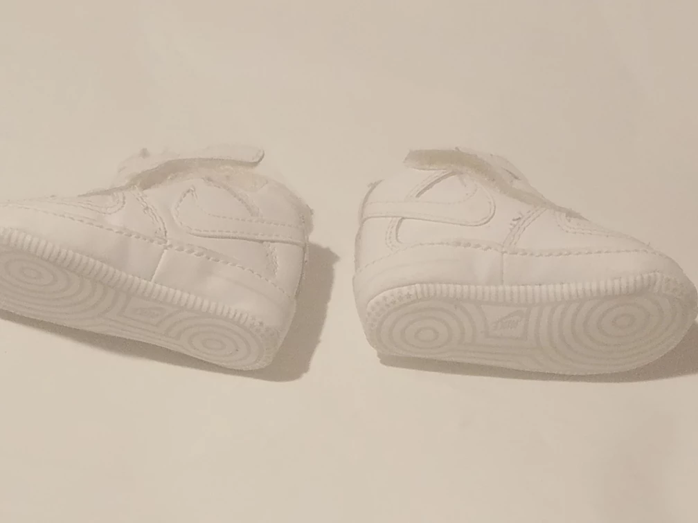 Nike Air Force 1 Crib Baby Shoes White - photo 4