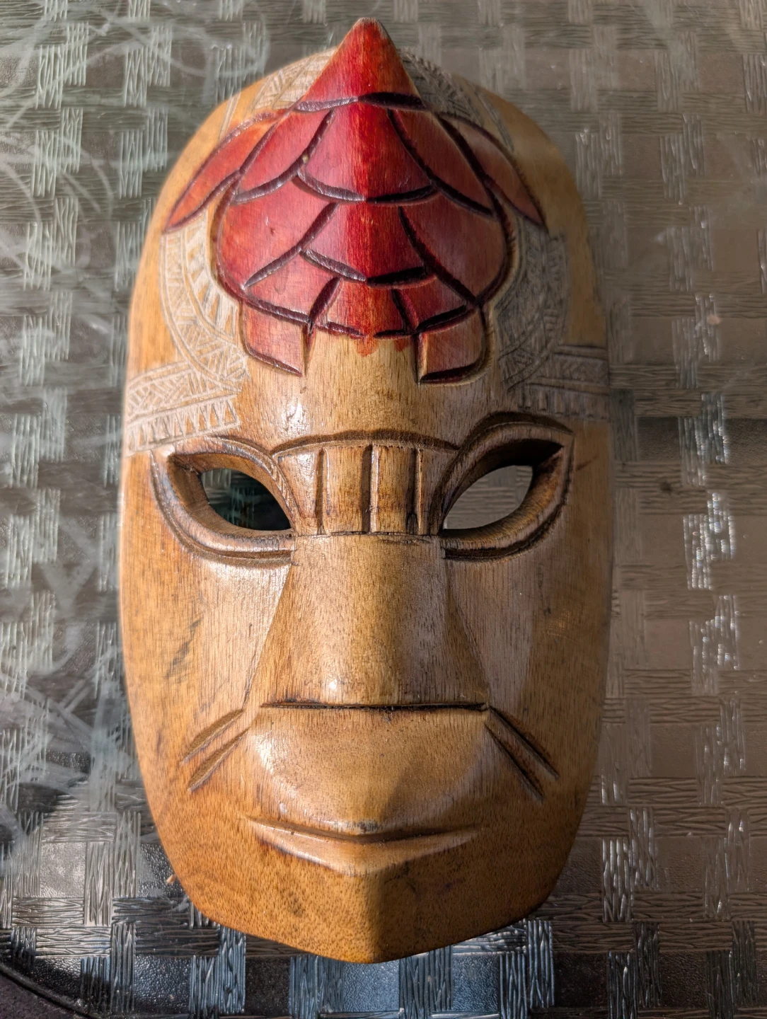 Hand-Carved Wooden Mask