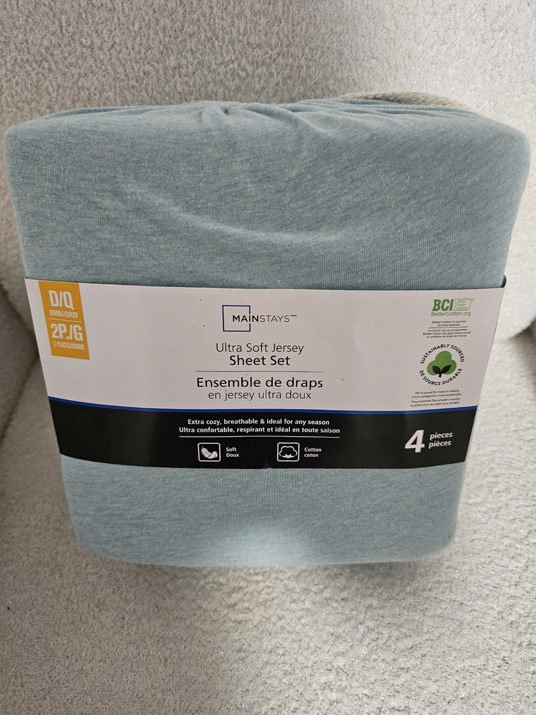 🥕 Mainstays Ultra Soft Jersey Sheet Set - Double/Queen 🥕