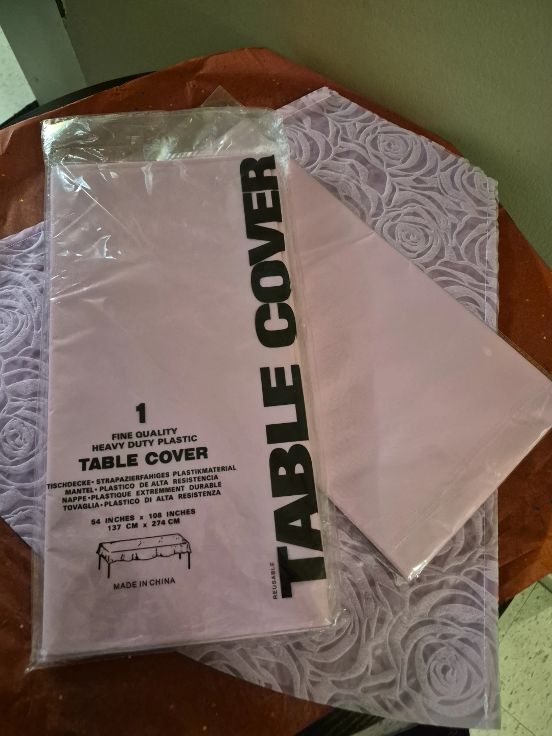 Heavy Duty Plastic Table Cover - photo 3