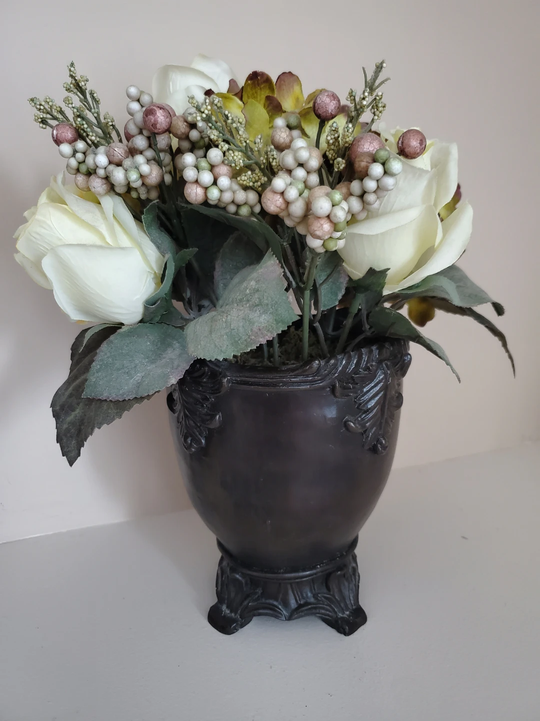 Vintage Artificial Flower Arrangement