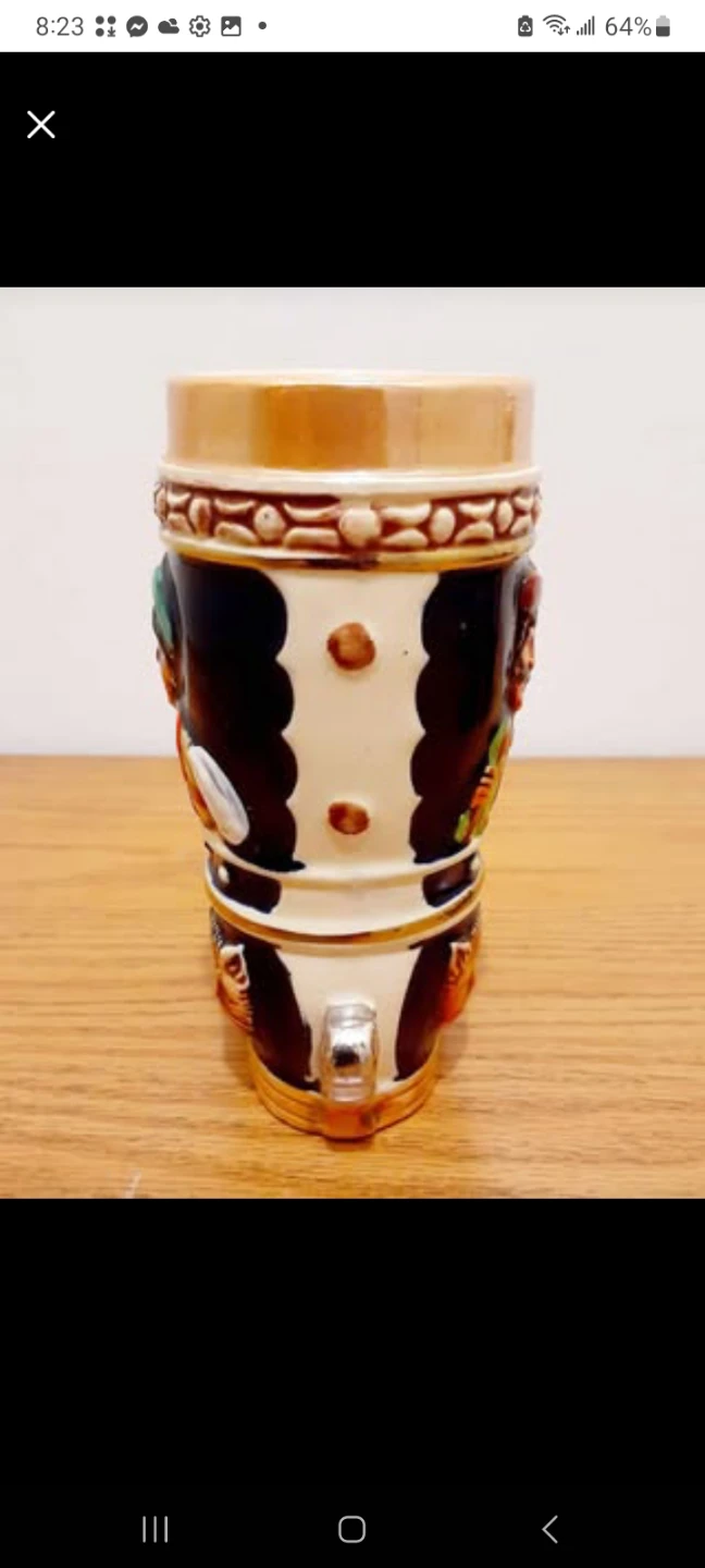 Vtg German Goebel Hand Painted Boot Stein - photo 3