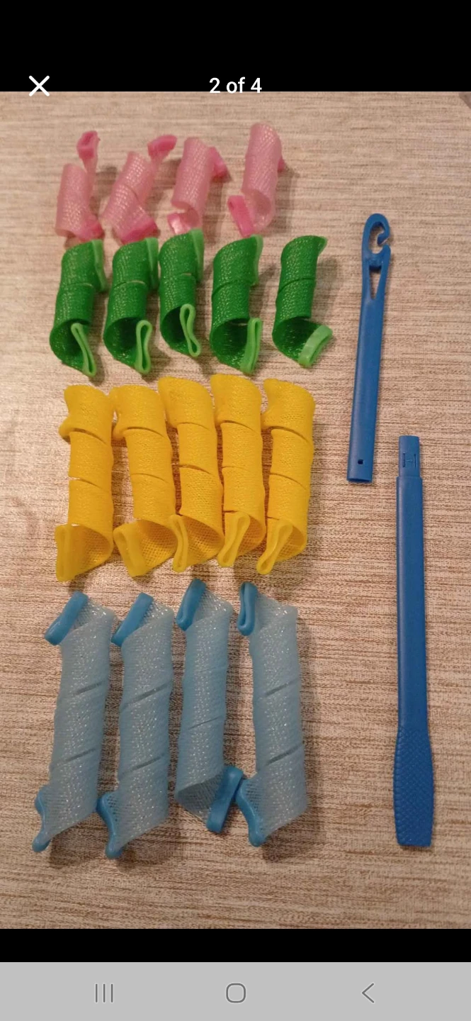 Heatless Hair Curlers Set with Applicator Tool - photo 3