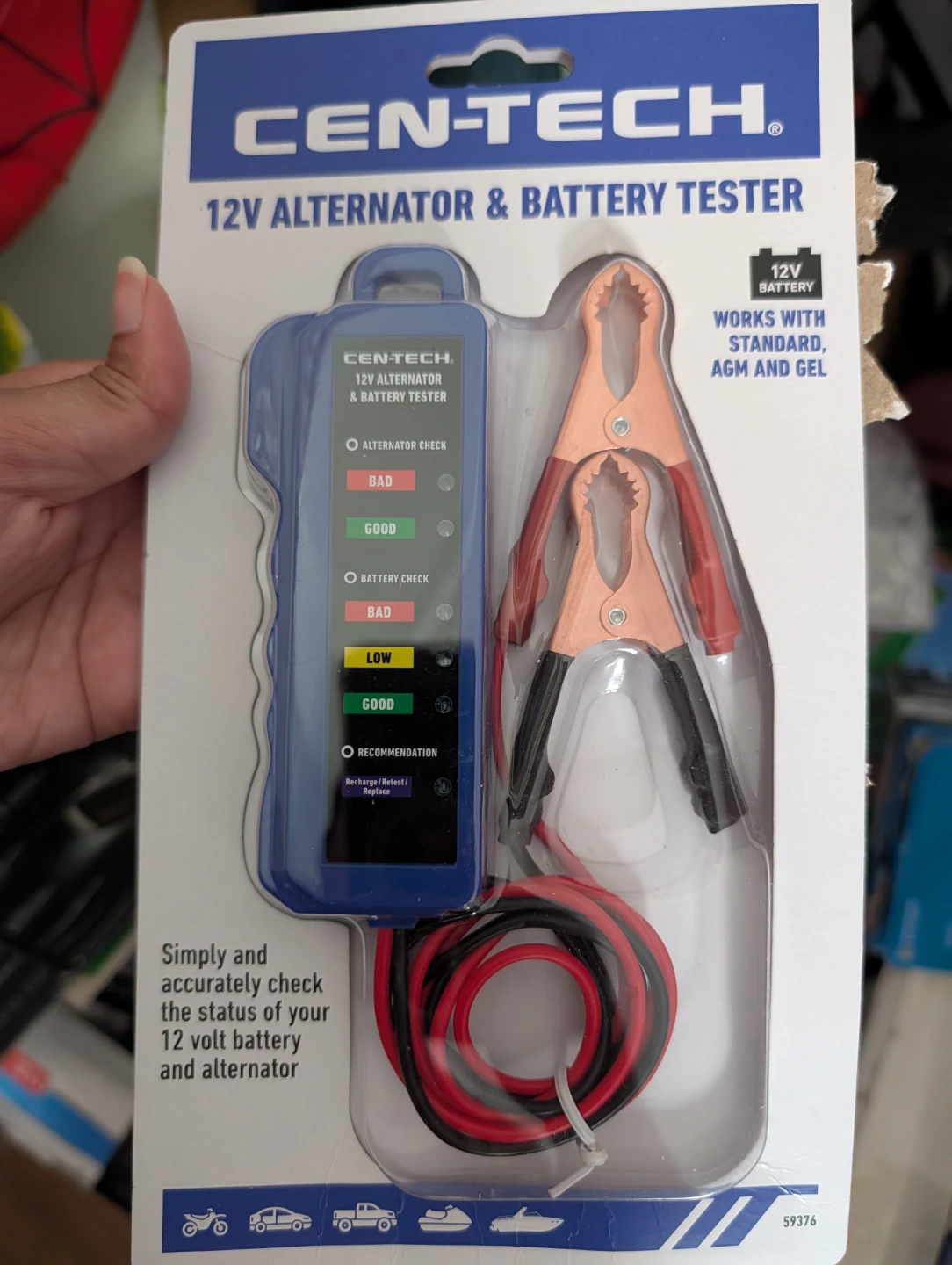 Cen-Tech 12V Alternator & Battery Tester