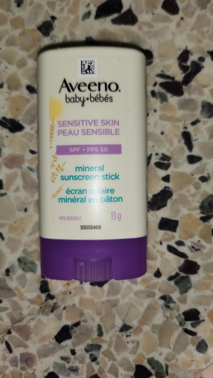 Aveeno Baby Mineral Sunscreen Stick SPF 50 Sensitive Skin 13g