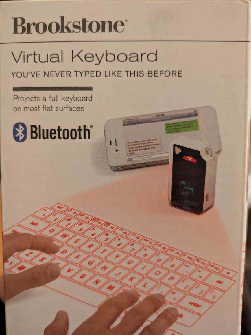 🏆BRAND NEW  BROOKSTONE virtual keyboard x 2
