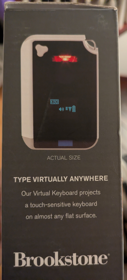 🏆BRAND NEW  BROOKSTONE virtual keyboard x 2 - photo 4