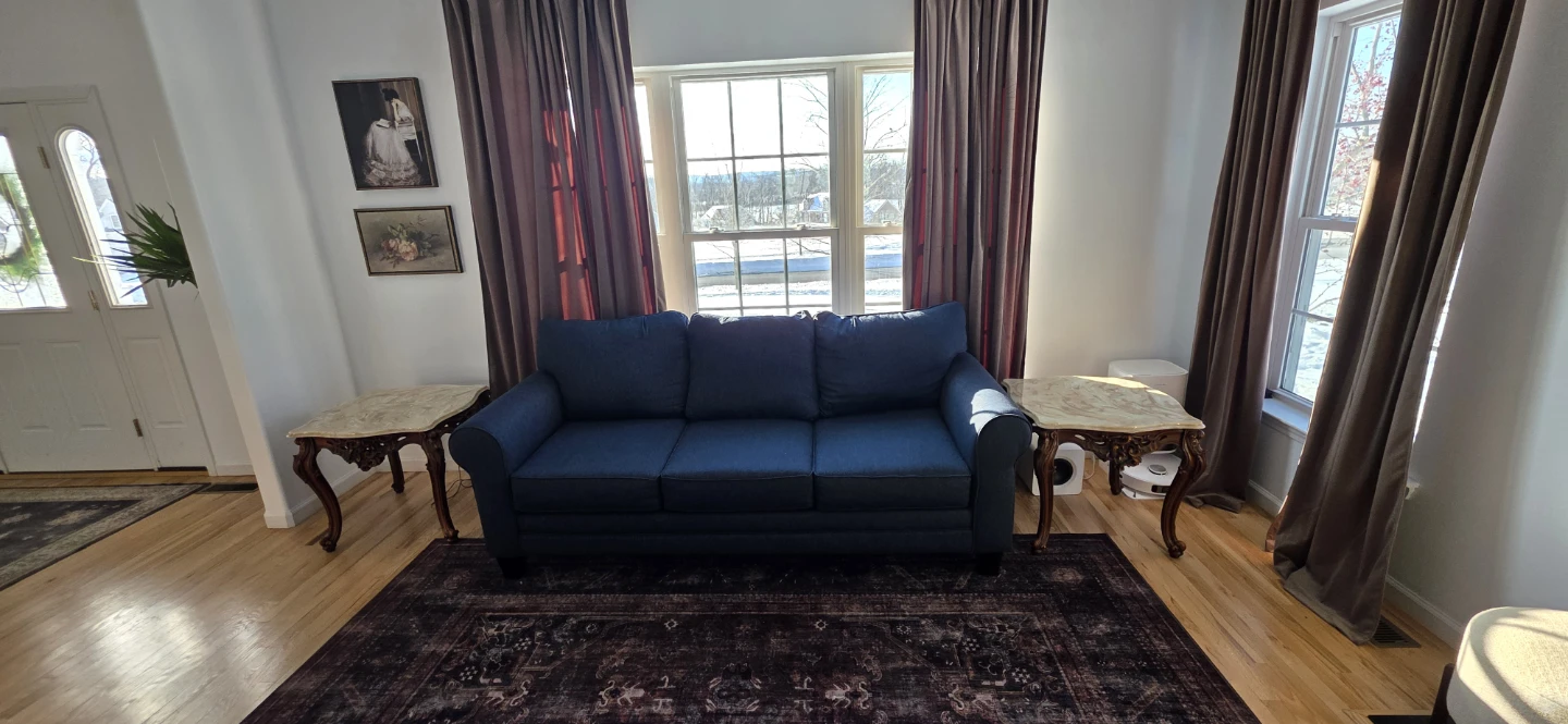2 Dark Blue Sofa - photo 2
