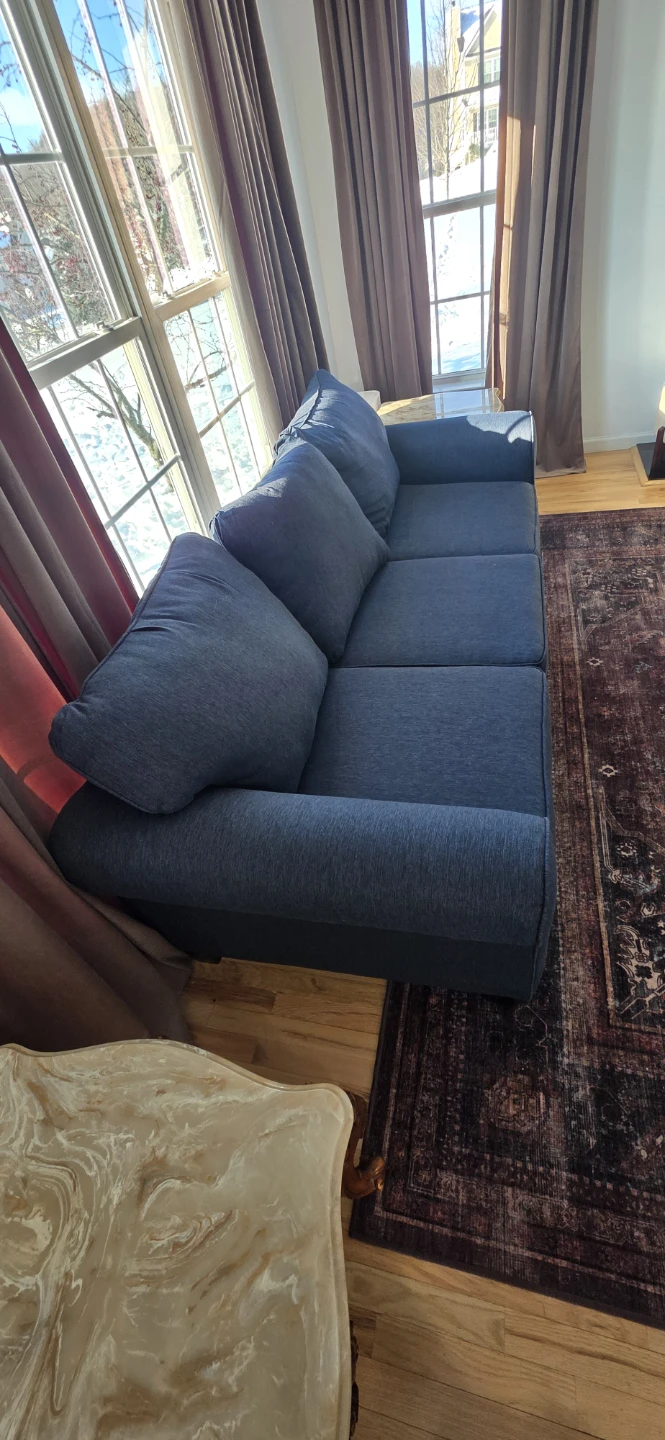 2 Dark Blue Sofa - photo 3