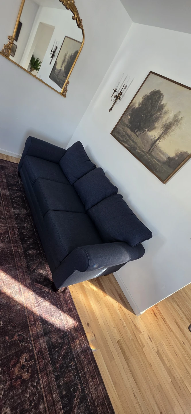 2 Dark Blue Sofa - photo 5