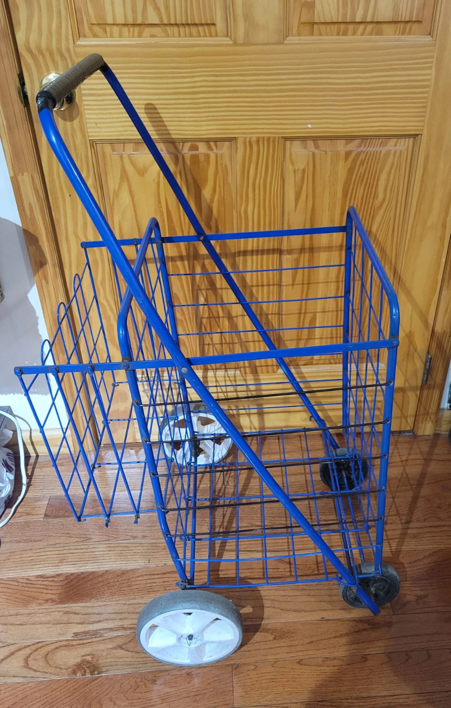Blue Folding Shopping Cart - photo 3