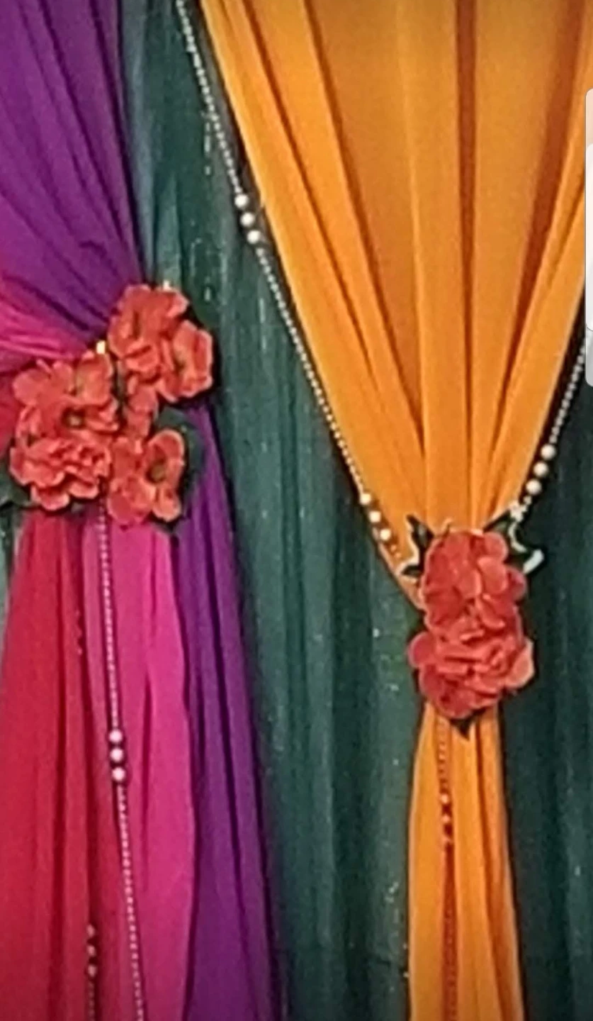 Purple, Pink, and Orange Draping Backdrop Set - photo 3