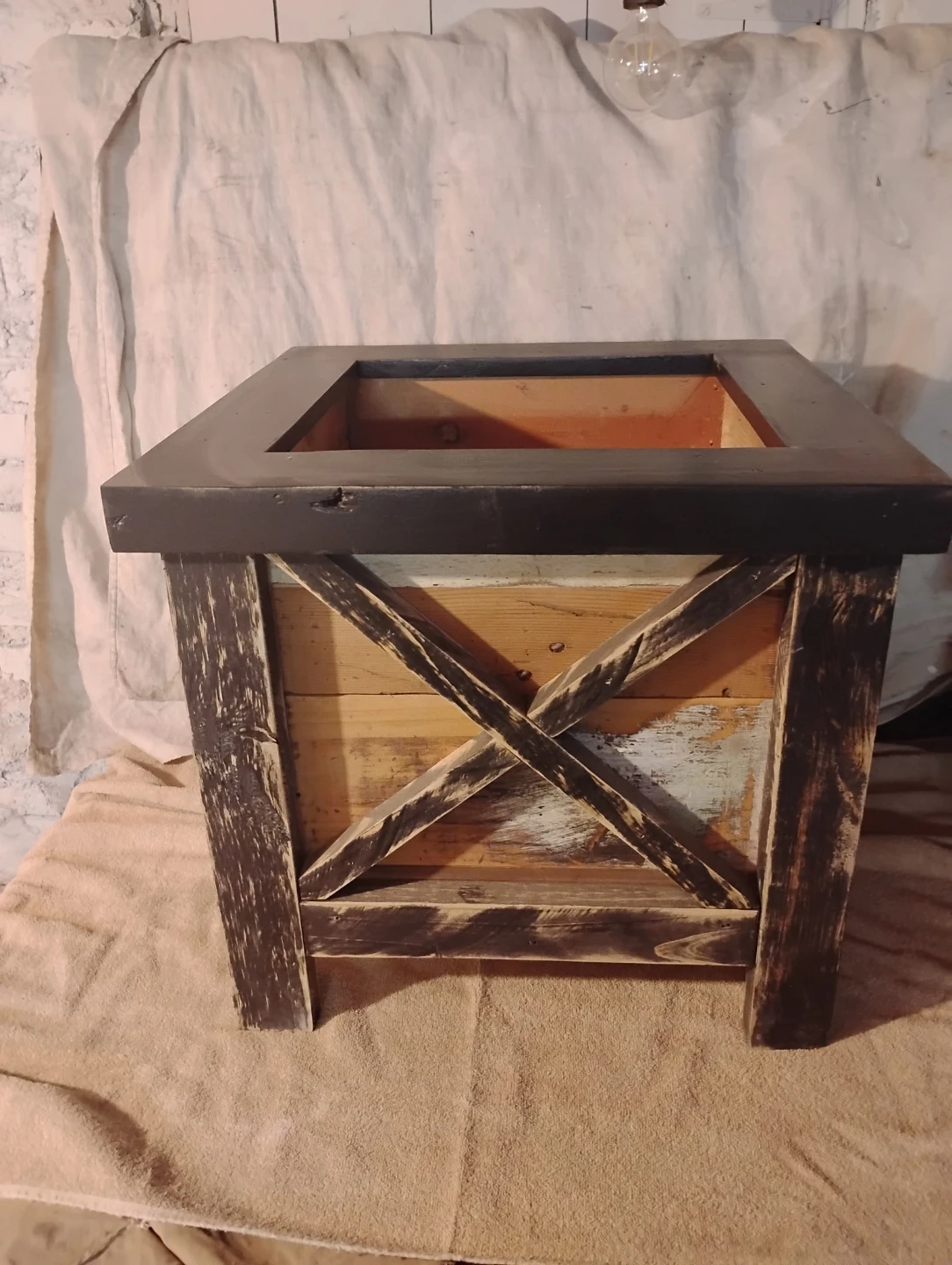 Rustic Wooden Planter Box