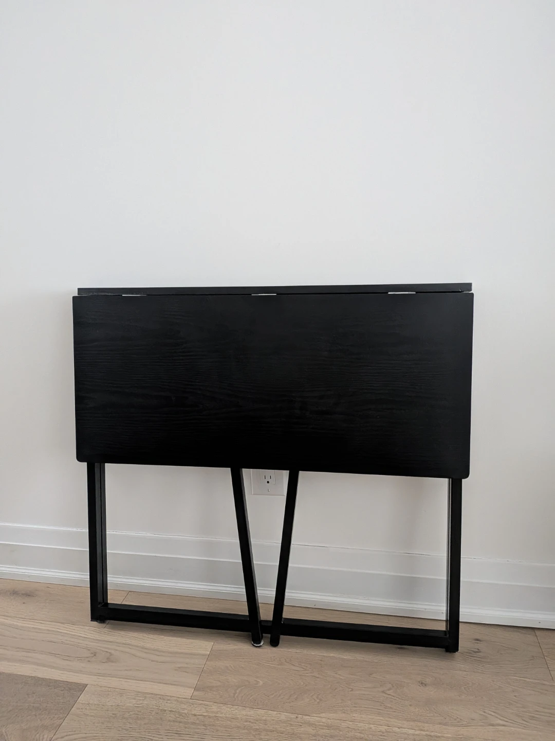 Black Folding Office Desk - photo 2