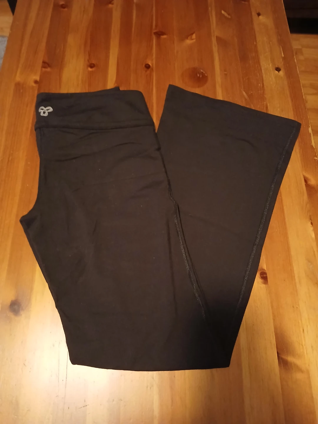 Teal 'T' Logo Flare Pants Size S - photo 2