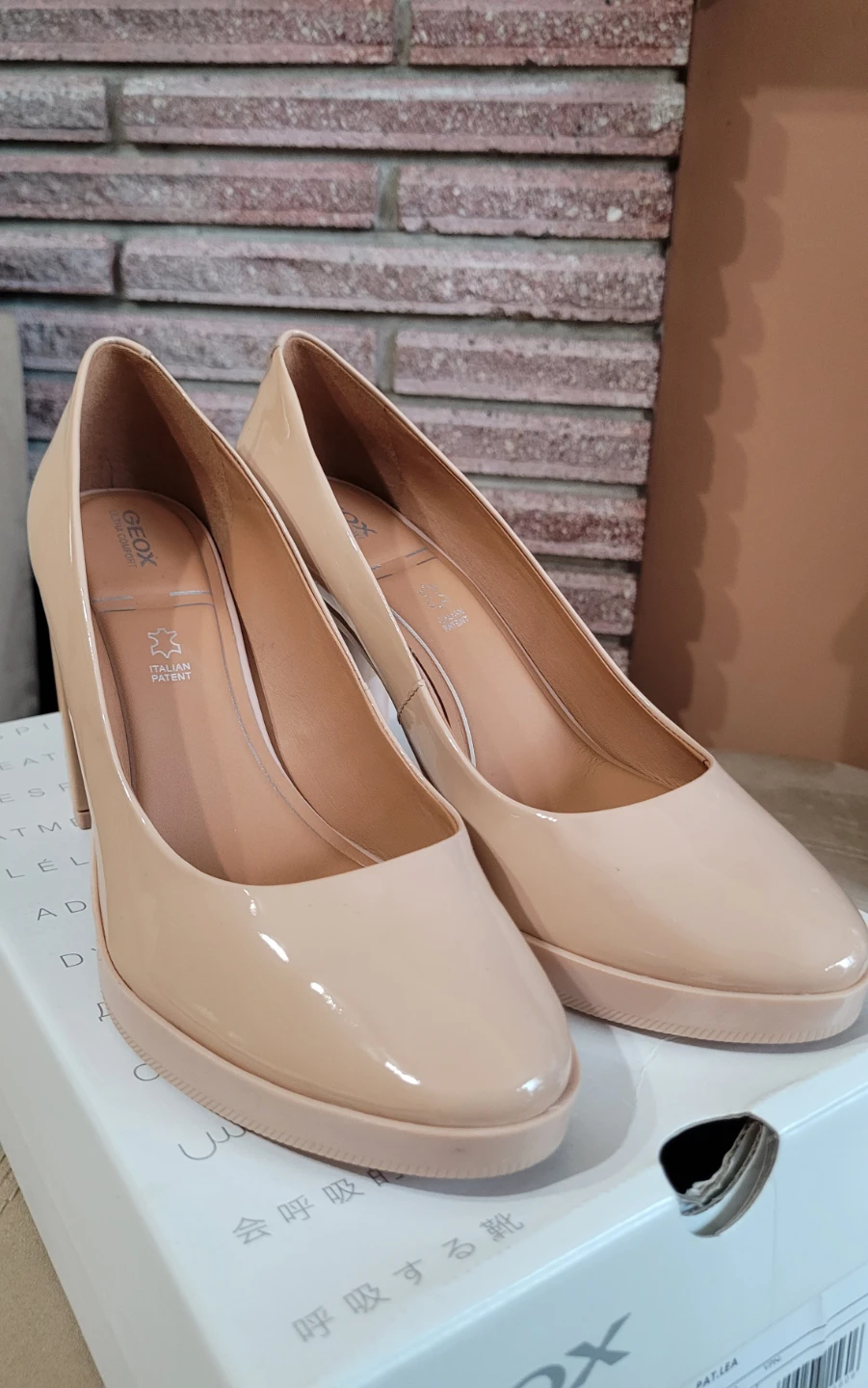 [ Size 8 ] Geox Patent Heels – Peach - photo 2