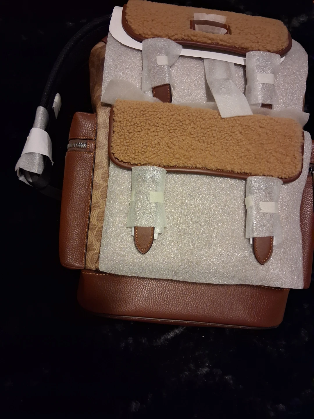 COACH Sprint BP Sig Sher Backpack - QB/Tan/Vintage Brown