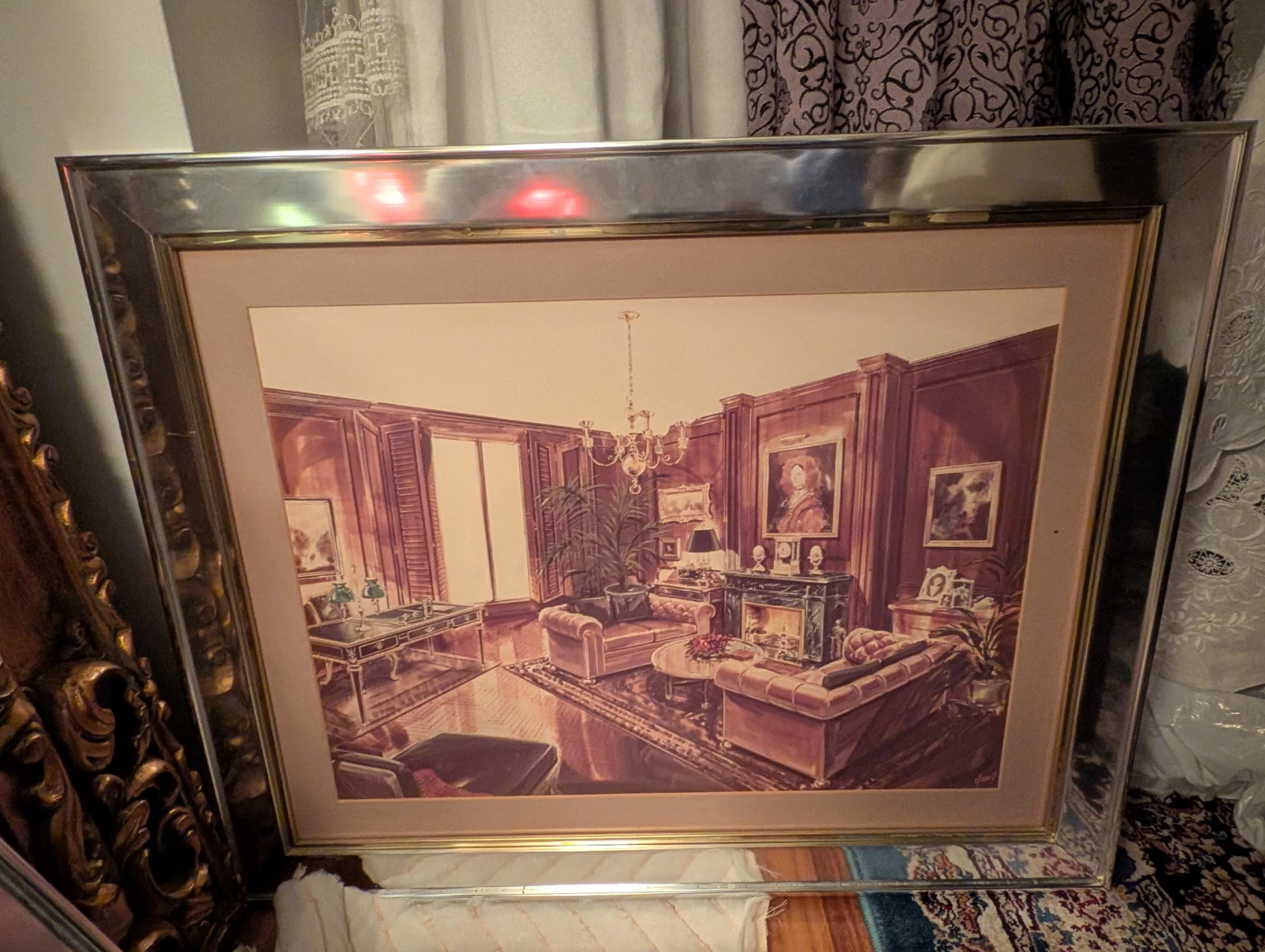 Framed Print of a Luxurious Living Room Scene