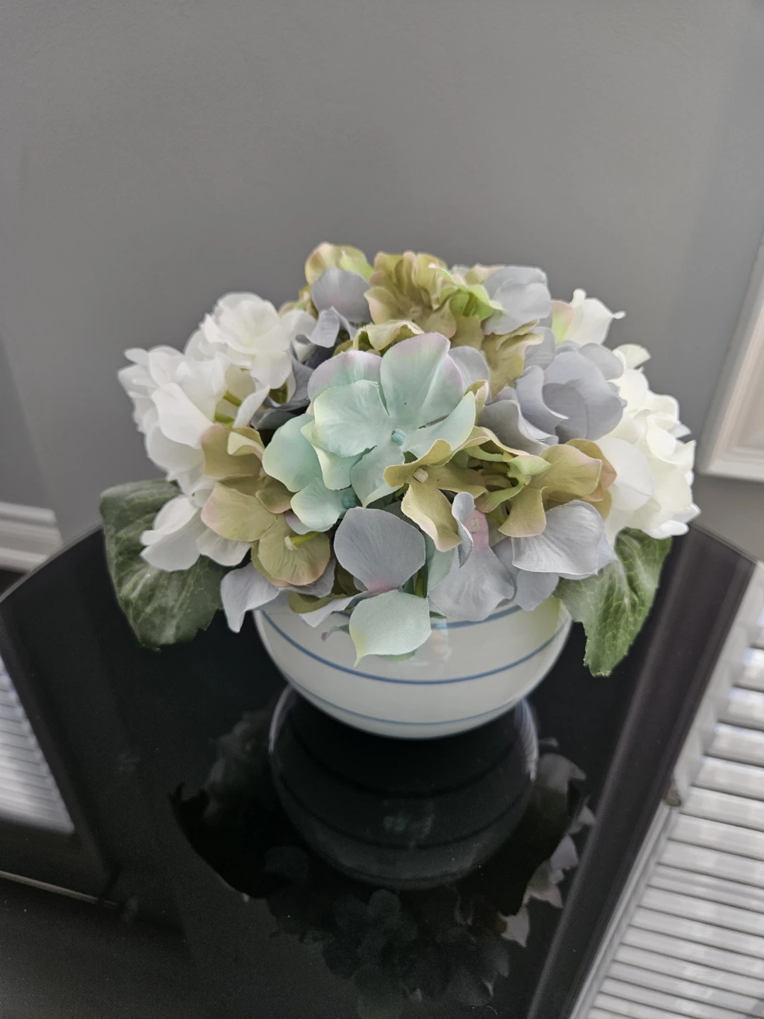 Artificial Hydrangea in Pot