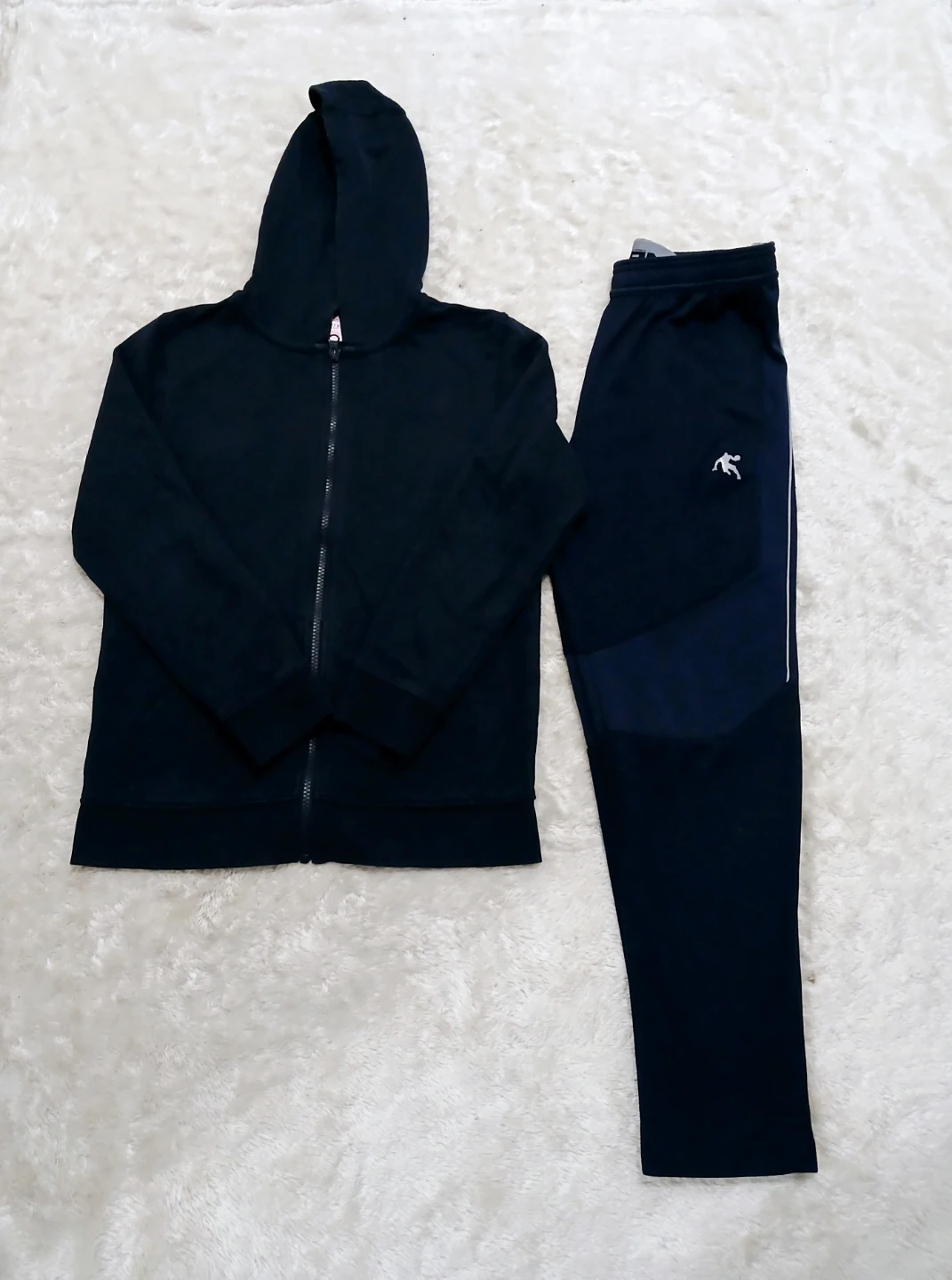 AND1 Navy Joggers and Full Zip Hoodie