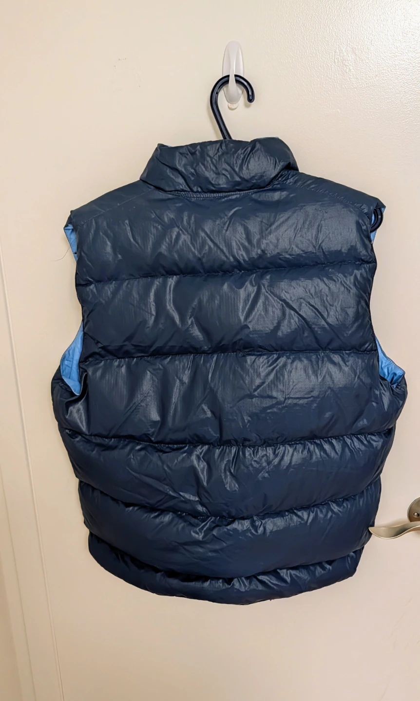 Navy Blue Puffer Vest - Men's Medium - photo 3