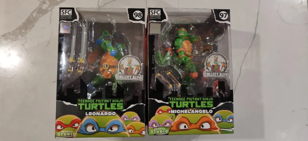 Rare TMNT Michelangelo & Leonardo Figures - photo 2