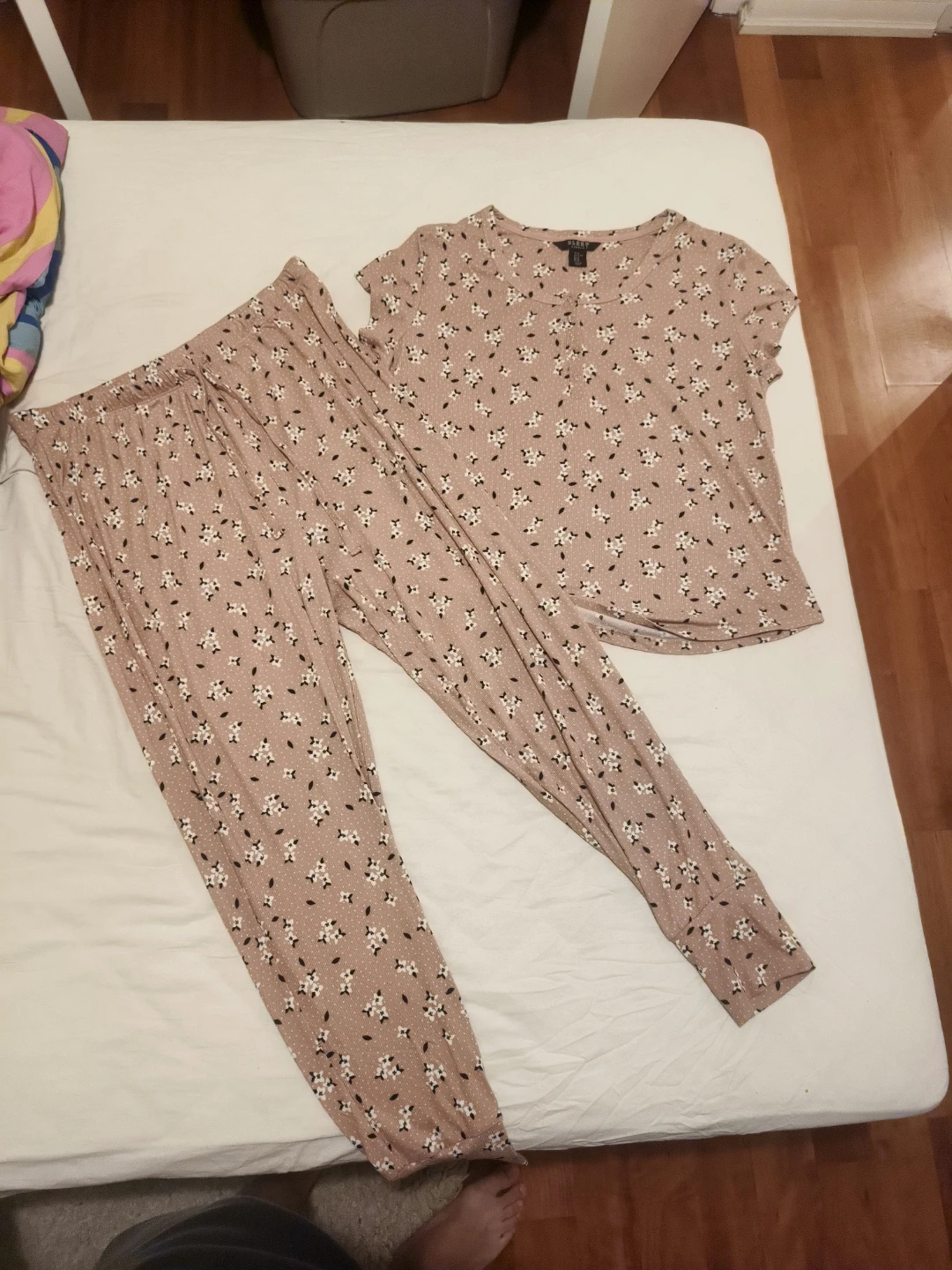 Sleep Studio Women's Pajama Set - Pink Floral Print - Size XL
