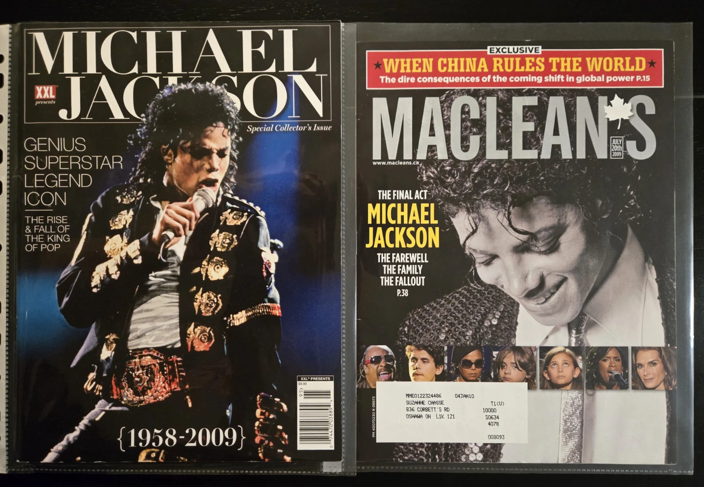 Michael Jackson XXL Collector's Issue and Maclean's Magazine - photo 2