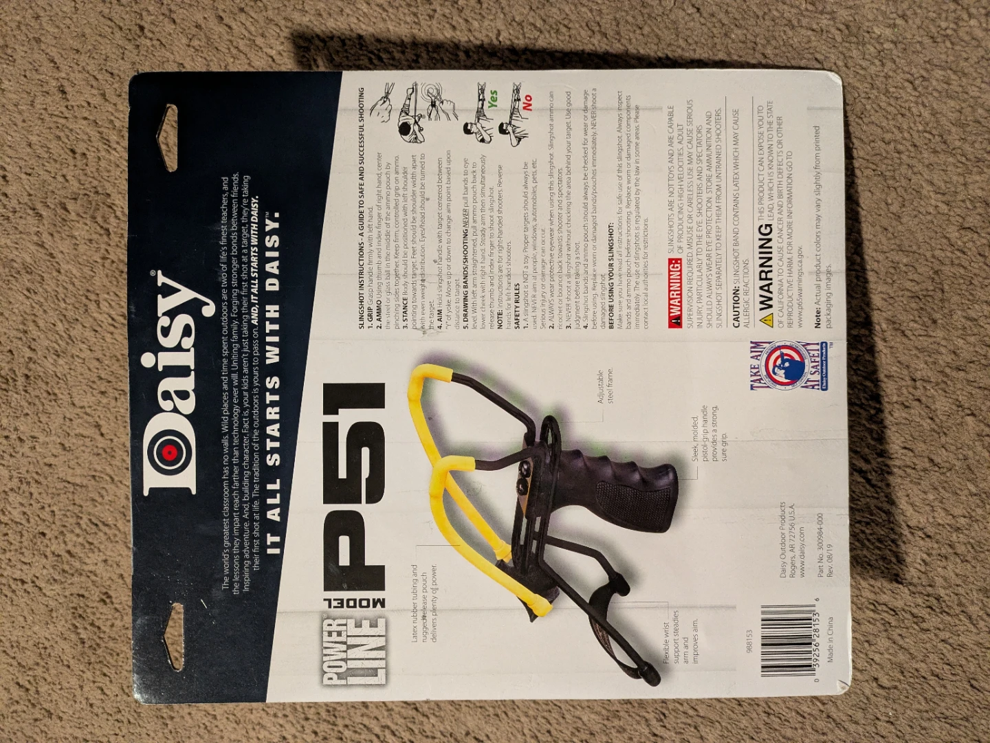 Daisy PowerLine P51 Slingshot with Steel Ammo🏆 - photo 2