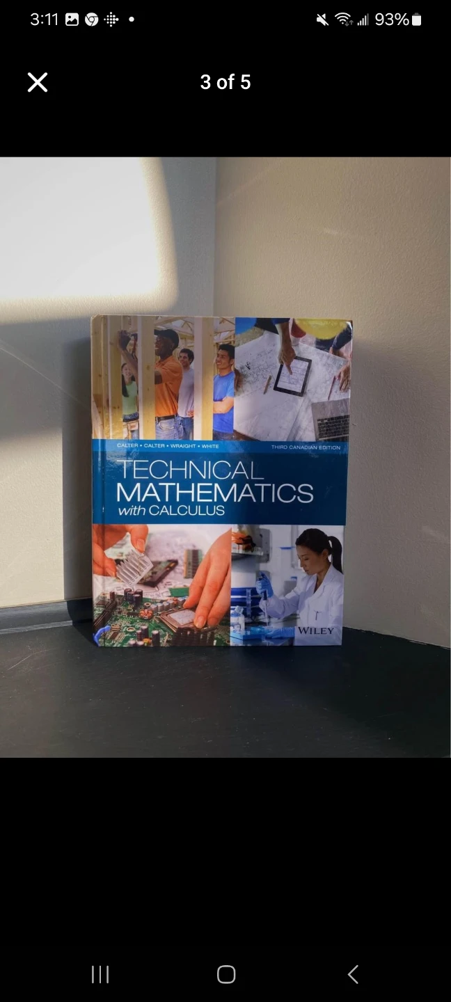 Technical Mathematics with Calculus - Third Canadian Edition