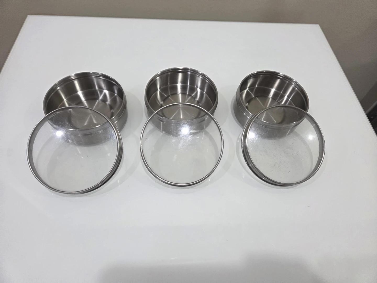 IKEA GRUNDTAL Stainless Steel Containers with Lids (Set of 3) - photo 2