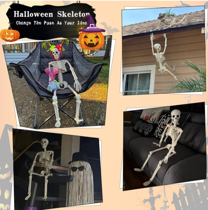 🏆 NEW!  Skeleton - Realistic Human Plastic with Movable Joints