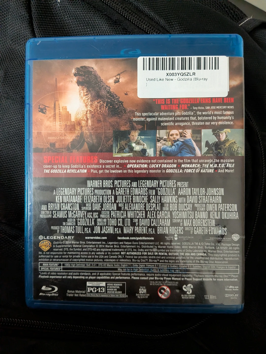 Godzilla Blu-ray + DVD Combo Pack - photo 2