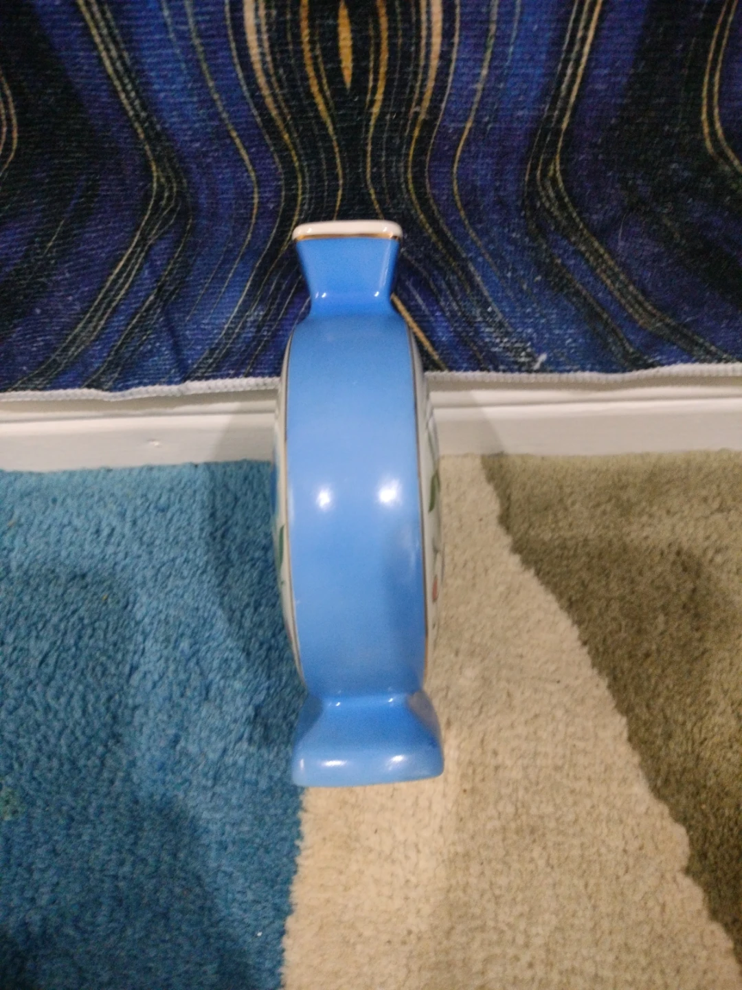 Lubiana Made in Poland Blue Floral Vase - photo 3