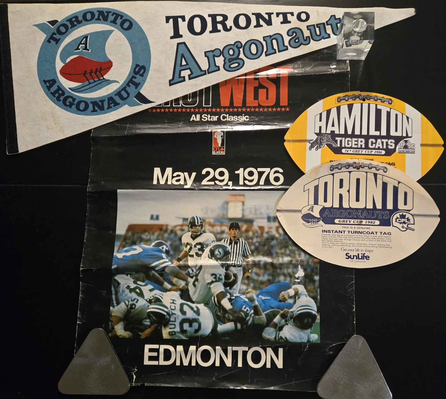 Vintage 1970/80's CFL Toronto Argos Memorabilia - photo 2